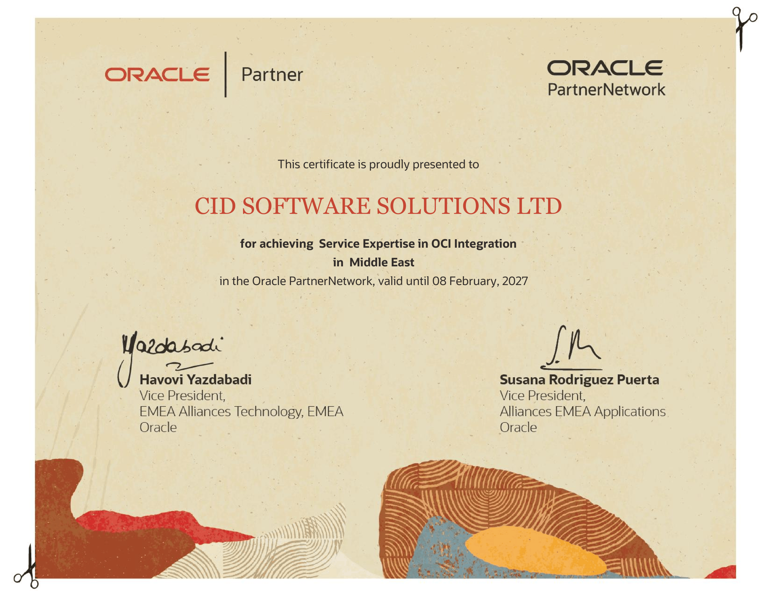 Service Expertise in OCI Integration