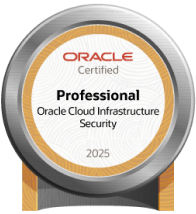 Oracle Cloud Infrastructure 2025 Certified Security Professional badge